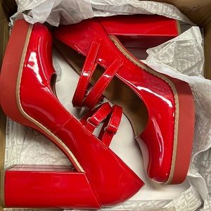 Steve Madden Red Mary Janes